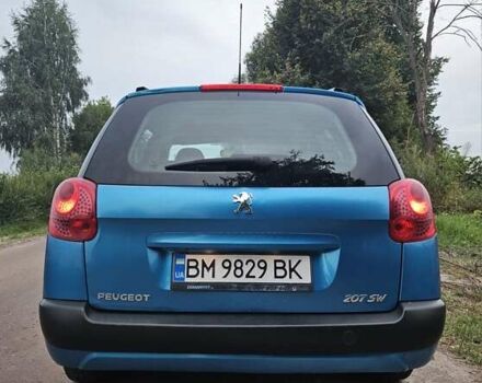 Синий Пежо 207, объемом двигателя 1.56 л и пробегом 214 тыс. км за 4800 $, фото 5 на Automoto.ua