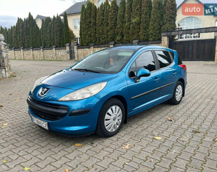 Синий Пежо 207, объемом двигателя 1.56 л и пробегом 195 тыс. км за 4250 $, фото 1 на Automoto.ua