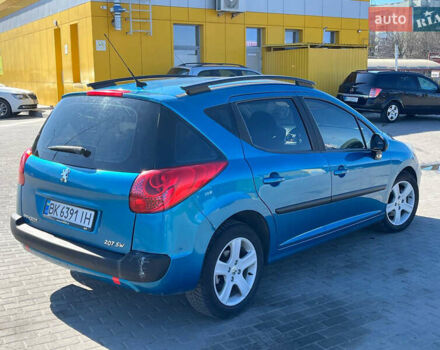 Синий Пежо 207, объемом двигателя 1.6 л и пробегом 250 тыс. км за 4650 $, фото 1 на Automoto.ua