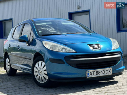 Синий Пежо 207, объемом двигателя 1.56 л и пробегом 193 тыс. км за 4300 $, фото 1 на Automoto.ua