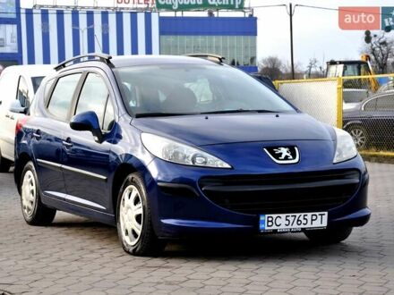 Синий Пежо 207, объемом двигателя 1.4 л и пробегом 250 тыс. км за 3800 $, фото 1 на Automoto.ua
