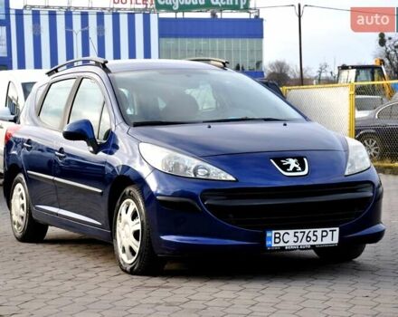 Синий Пежо 207, объемом двигателя 1.4 л и пробегом 250 тыс. км за 3800 $, фото 1 на Automoto.ua