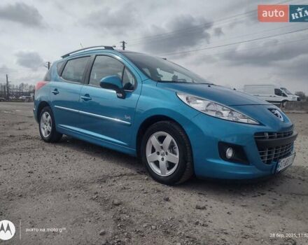 Синій Пежо 207, об'ємом двигуна 1.4 л та пробігом 240 тис. км за 5000 $, фото 1 на Automoto.ua