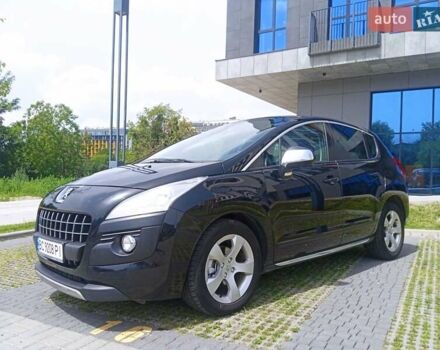 Черный Пежо 3008, объемом двигателя 1.56 л и пробегом 242 тыс. км за 8750 $, фото 1 на Automoto.ua