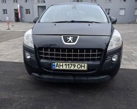 Черный Пежо 3008, объемом двигателя 1.56 л и пробегом 226 тыс. км за 5000 $, фото 1 на Automoto.ua