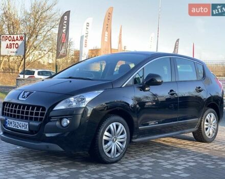 Черный Пежо 3008, объемом двигателя 1.6 л и пробегом 252 тыс. км за 8455 $, фото 1 на Automoto.ua