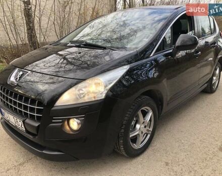Черный Пежо 3008, объемом двигателя 1.6 л и пробегом 249 тыс. км за 7500 $, фото 1 на Automoto.ua