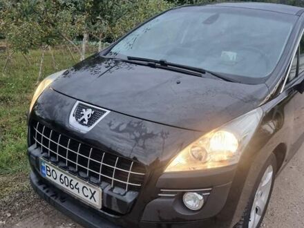 Черный Пежо 3008, объемом двигателя 1.6 л и пробегом 212 тыс. км за 8350 $, фото 1 на Automoto.ua