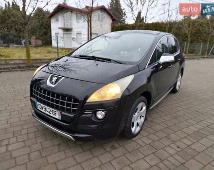 Черный Пежо 3008, объемом двигателя 2 л и пробегом 245 тыс. км за 10950 $, фото 1 на Automoto.ua