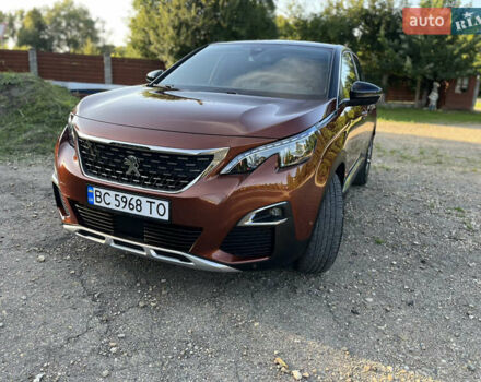 Коричневый Пежо 3008, объемом двигателя 1.56 л и пробегом 123 тыс. км за 17700 $, фото 1 на Automoto.ua