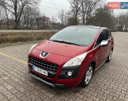 Красный Пежо 3008, объемом двигателя 1.56 л и пробегом 300 тыс. км за 9500 $, фото 1 на Automoto.ua