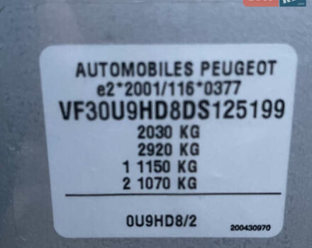 Серый Пежо 3008, объемом двигателя 1.6 л и пробегом 123 тыс. км за 9450 $, фото 37 на Automoto.ua