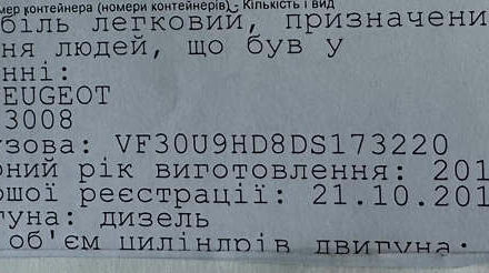 Серый Пежо 3008, объемом двигателя 1.6 л и пробегом 221 тыс. км за 8250 $, фото 67 на Automoto.ua