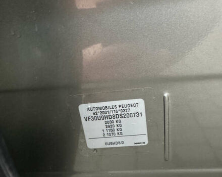 Серый Пежо 3008, объемом двигателя 1.6 л и пробегом 208 тыс. км за 9750 $, фото 54 на Automoto.ua