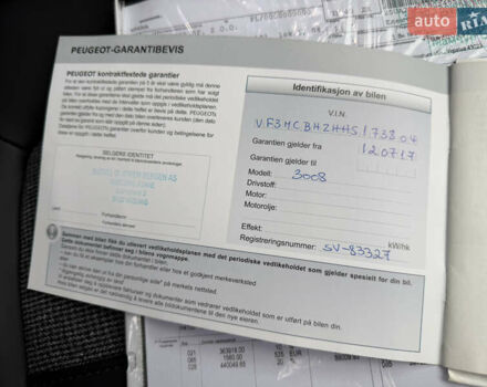 Серый Пежо 3008, объемом двигателя 1.6 л и пробегом 198 тыс. км за 17300 $, фото 62 на Automoto.ua