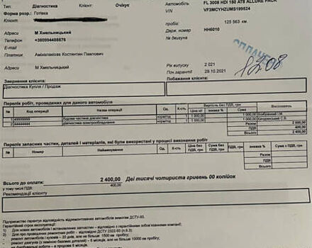 Пежо 3008 2021 у Чернівцях на Automoto.ua Сірий Пежо 3008, об'ємом двигуна 1.5 л та пробігом 128 тис. км за 24200 $, фото 70 на Automoto.ua