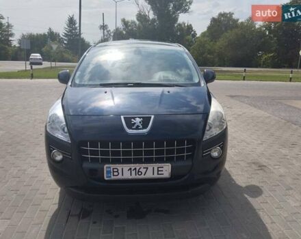 Синий Пежо 3008, объемом двигателя 1.6 л и пробегом 215 тыс. км за 7300 $, фото 2 на Automoto.ua
