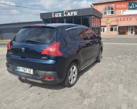 Синий Пежо 3008, объемом двигателя 1.6 л и пробегом 215 тыс. км за 7300 $, фото 1 на Automoto.ua