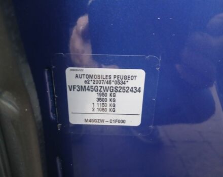 Синій Пежо 3008, об'ємом двигуна 0 л та пробігом 190 тис. км за 17300 $, фото 18 на Automoto.ua