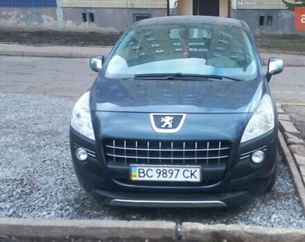 Синий Пежо 3008, объемом двигателя 1.6 л и пробегом 165 тыс. км за 7900 $, фото 1 на Automoto.ua