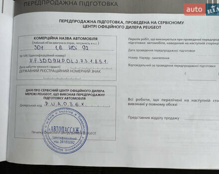 Пежо 301 2020 в Киеве на Automoto.ua Белый Пежо 301, объемом двигателя 1.56 л и пробегом 193 тыс. км за 8416 $, фото 18 на Automoto.ua