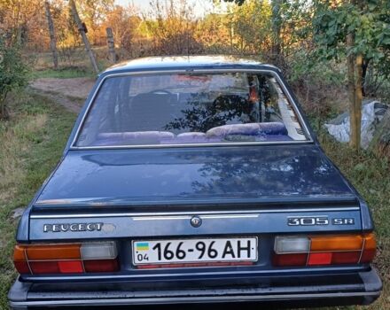 Синий Пежо 305, объемом двигателя 1.6 л и пробегом 99 тыс. км за 1600 $, фото 4 на Automoto.ua