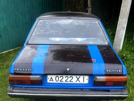 Синий Пежо 305, объемом двигателя 1.8 л и пробегом 211 тыс. км за 280 $, фото 1 на Automoto.ua