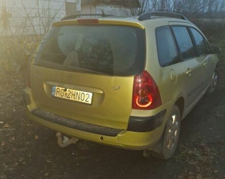Бежевий Пежо 307, об'ємом двигуна 2 л та пробігом 370 тис. км за 2000 $, фото 3 на Automoto.ua
