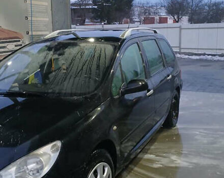 Черный Пежо 307, объемом двигателя 1.6 л и пробегом 293 тыс. км за 4400 $, фото 1 на Automoto.ua