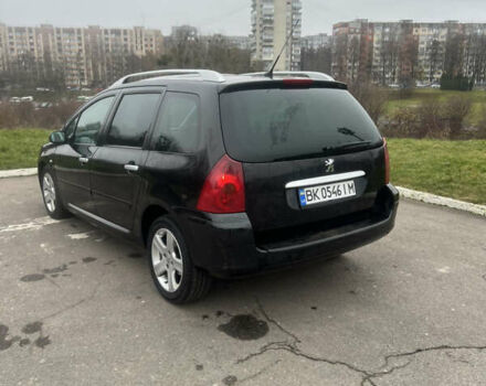 Черный Пежо 307, объемом двигателя 1.56 л и пробегом 285 тыс. км за 4200 $, фото 3 на Automoto.ua