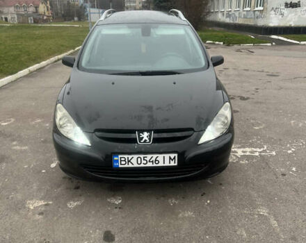Черный Пежо 307, объемом двигателя 1.56 л и пробегом 285 тыс. км за 4200 $, фото 1 на Automoto.ua