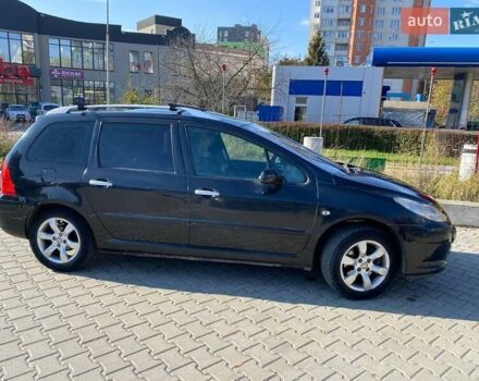 Чорний Пежо 307, об'ємом двигуна 2 л та пробігом 269 тис. км за 4500 $, фото 3 на Automoto.ua