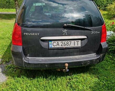 Чорний Пежо 307, об'ємом двигуна 1.56 л та пробігом 380 тис. км за 2500 $, фото 7 на Automoto.ua