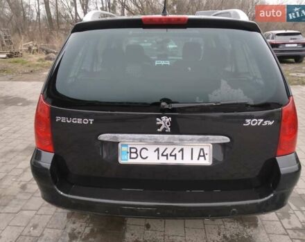 Черный Пежо 307, объемом двигателя 1.6 л и пробегом 347 тыс. км за 4440 $, фото 7 на Automoto.ua