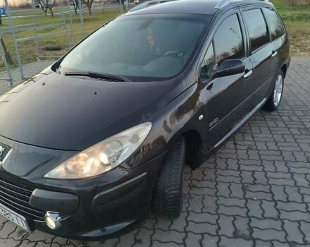 Черный Пежо 307, объемом двигателя 1.56 л и пробегом 328 тыс. км за 4700 $, фото 2 на Automoto.ua