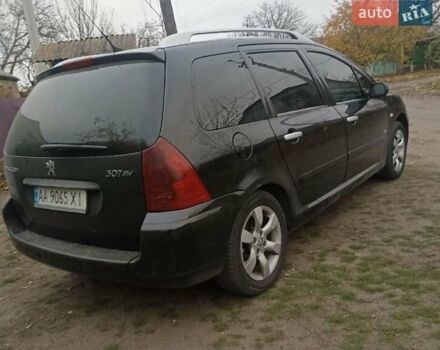 Чорний Пежо 307, об'ємом двигуна 1.56 л та пробігом 372 тис. км за 4500 $, фото 1 на Automoto.ua