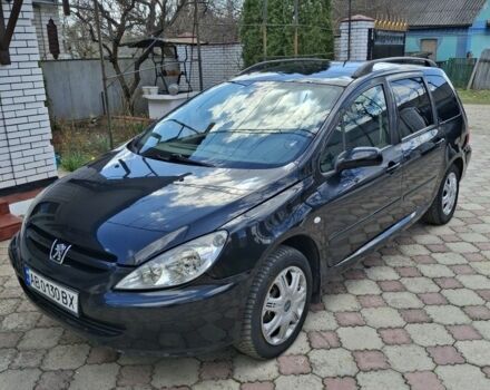 Чорний Пежо 307, об'ємом двигуна 2 л та пробігом 280 тис. км за 3800 $, фото 1 на Automoto.ua