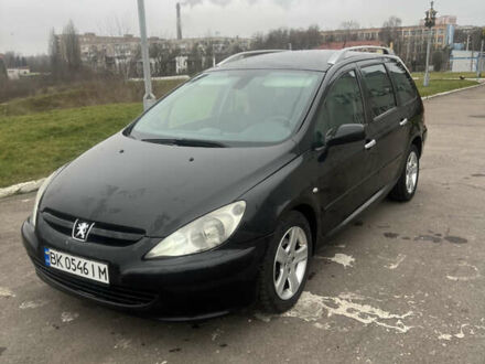 Черный Пежо 307, объемом двигателя 1.56 л и пробегом 285 тыс. км за 4200 $, фото 1 на Automoto.ua