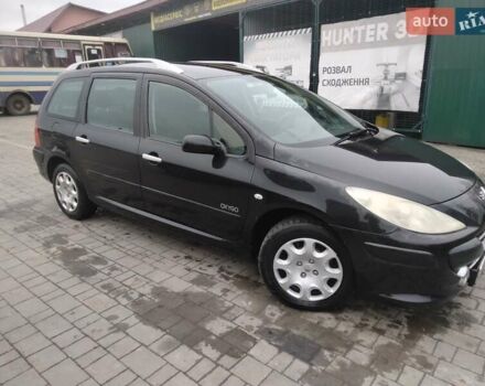 Чорний Пежо 307, об'ємом двигуна 1.6 л та пробігом 347 тис. км за 4440 $, фото 1 на Automoto.ua
