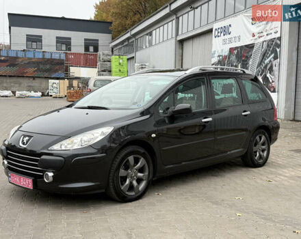 Чорний Пежо 307, об'ємом двигуна 1.6 л та пробігом 256 тис. км за 4700 $, фото 1 на Automoto.ua