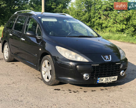 Чорний Пежо 307, об'ємом двигуна 1.6 л та пробігом 301 тис. км за 4200 $, фото 1 на Automoto.ua