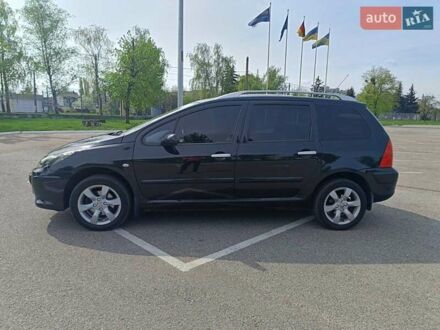 Черный Пежо 307, объемом двигателя 2 л и пробегом 253 тыс. км за 5000 $, фото 1 на Automoto.ua