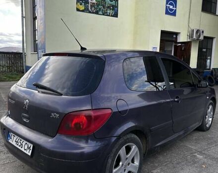 Фіолетовий Пежо 307, об'ємом двигуна 2 л та пробігом 273 тис. км за 2800 $, фото 3 на Automoto.ua