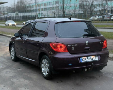 Фіолетовий Пежо 307, об'ємом двигуна 1.59 л та пробігом 183 тис. км за 4500 $, фото 3 на Automoto.ua