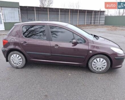 Фиолетовый Пежо 307, объемом двигателя 1.59 л и пробегом 230 тыс. км за 4000 $, фото 4 на Automoto.ua