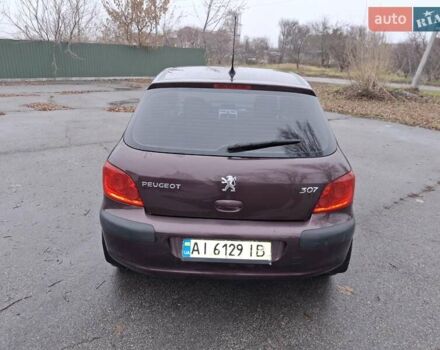Фиолетовый Пежо 307, объемом двигателя 1.59 л и пробегом 230 тыс. км за 4000 $, фото 6 на Automoto.ua