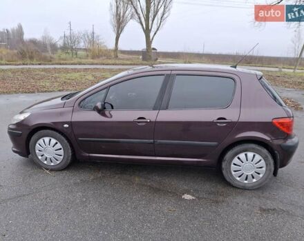 Фиолетовый Пежо 307, объемом двигателя 1.59 л и пробегом 230 тыс. км за 4000 $, фото 8 на Automoto.ua