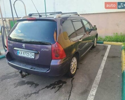 Фиолетовый Пежо 307, объемом двигателя 1.6 л и пробегом 325 тыс. км за 3600 $, фото 1 на Automoto.ua