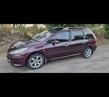 Фіолетовий Пежо 307, об'ємом двигуна 2 л та пробігом 255 тис. км за 4700 $, фото 1 на Automoto.ua
