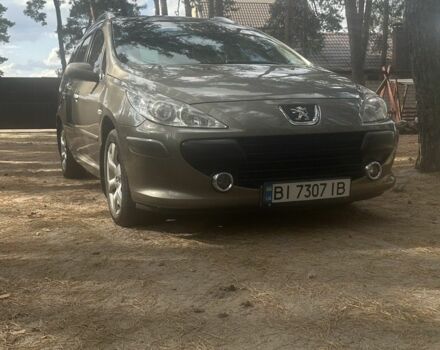 Коричневый Пежо 307, объемом двигателя 2 л и пробегом 123 тыс. км за 5500 $, фото 1 на Automoto.ua